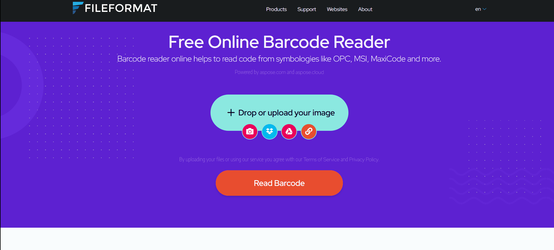 Free online FileFormat Barcode Reader