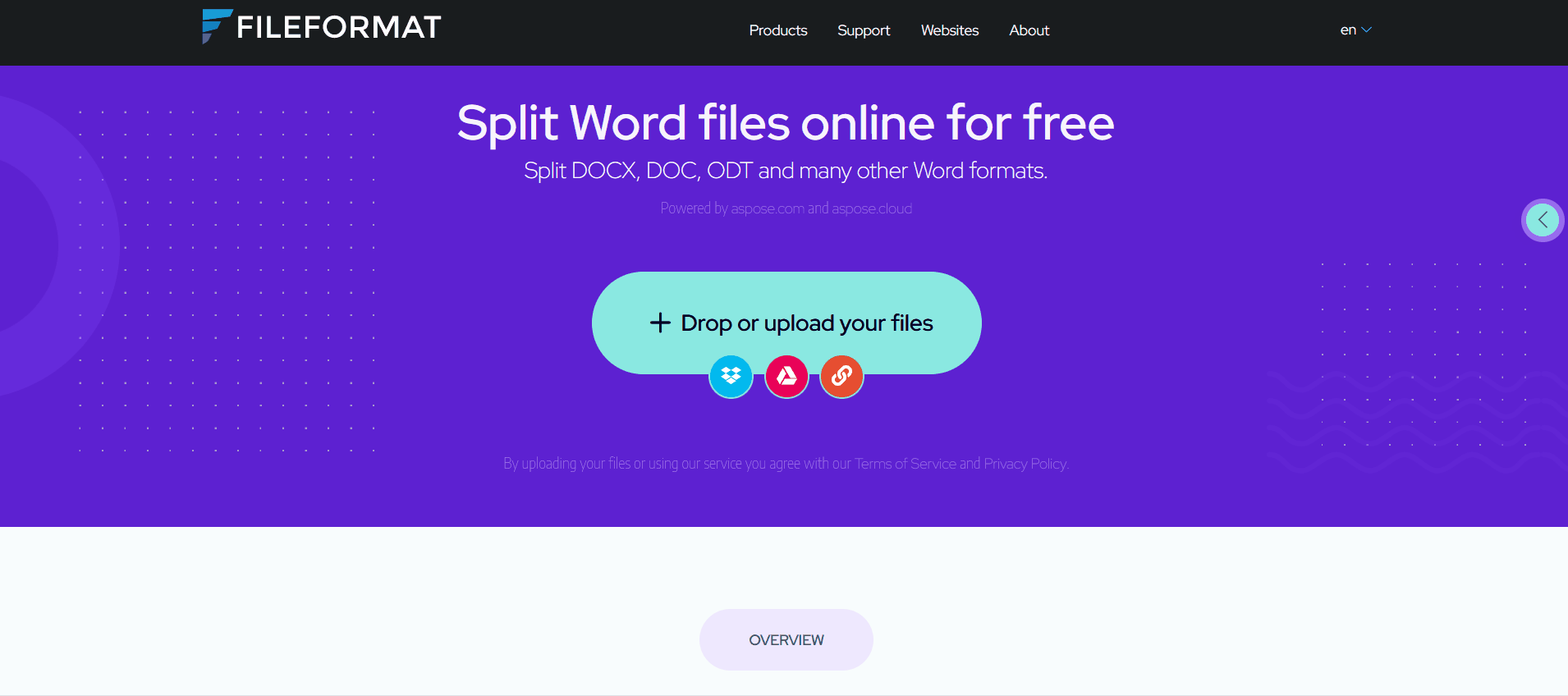 Split Word documents by custom range