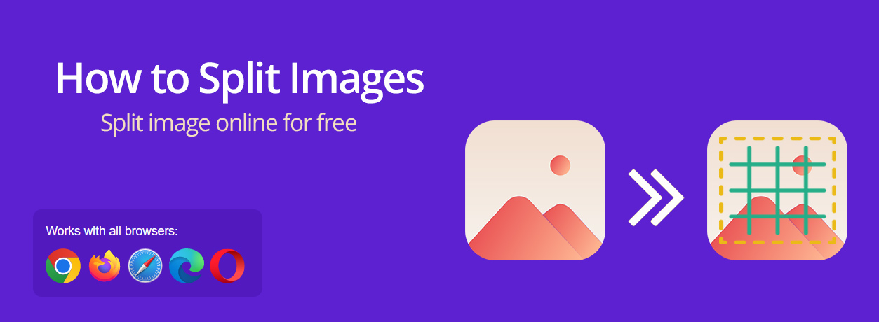 Split images online for free